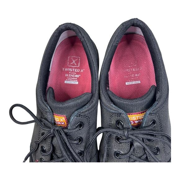 Twisted X Work Shoes Mens Size 10W Black Casual Lace Up Low Top Comfort main image 9